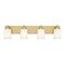 Z-Lite Soledad Vanity, 4-Light, 31.5 In.W x 6 In.L x 7.5 In.H, Brushed Gold/White 485-4V-BG - alternate 5